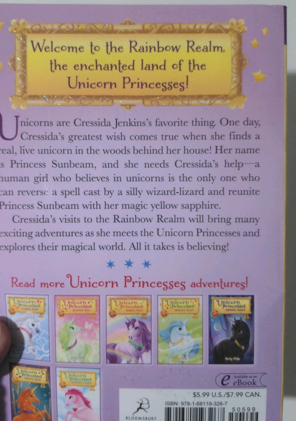Unicorn Princesses Sunbeam’s Shine By Emily Bliss Paperback Book 109 Pages