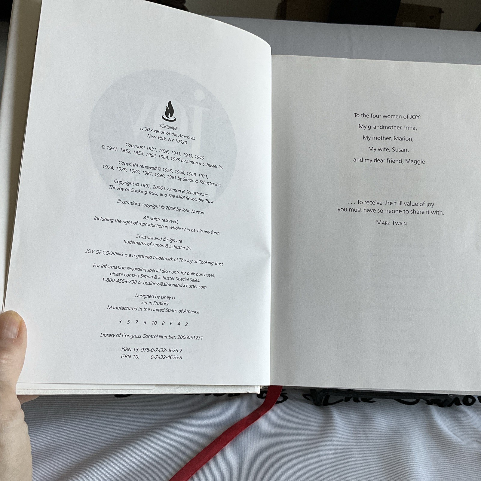 Joy of Cooking 75th Anniversary Edition 2006 Hardcover Cookbook Rombauer Becker