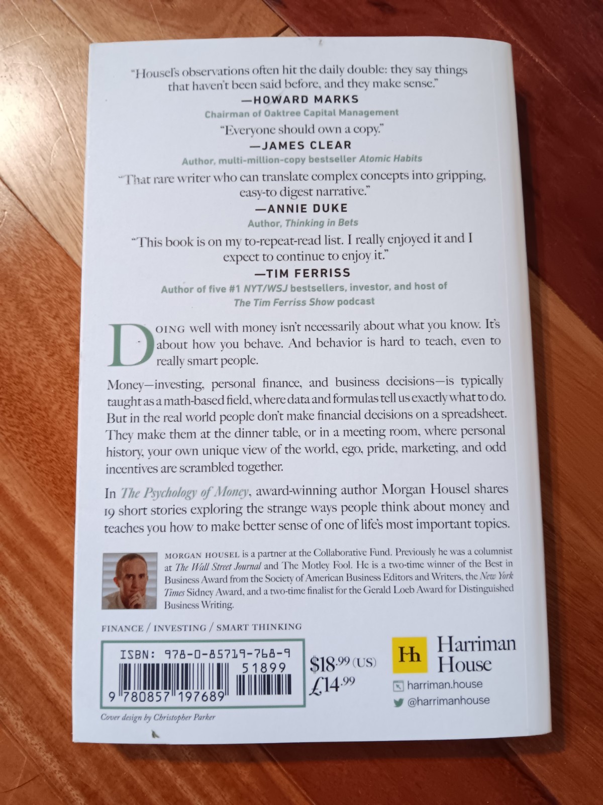 The Psychology of Money: Timeless lessons on wealth, greed, and happiness