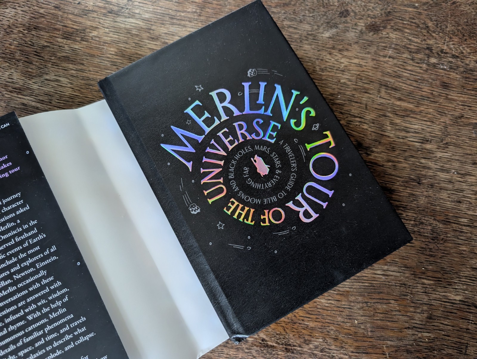Neil deGrasse Tyson Signed „Merlin’s Tour of the Universe“ 2024 Hardcover Book