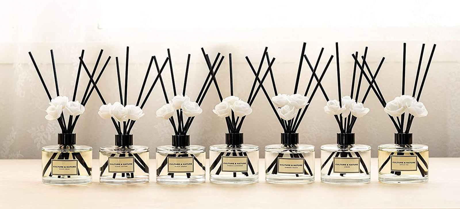 CULTURE & NATURE Reed Diffuser Set 6.7Oz (200Ml) French Lavender Scented Diffuse