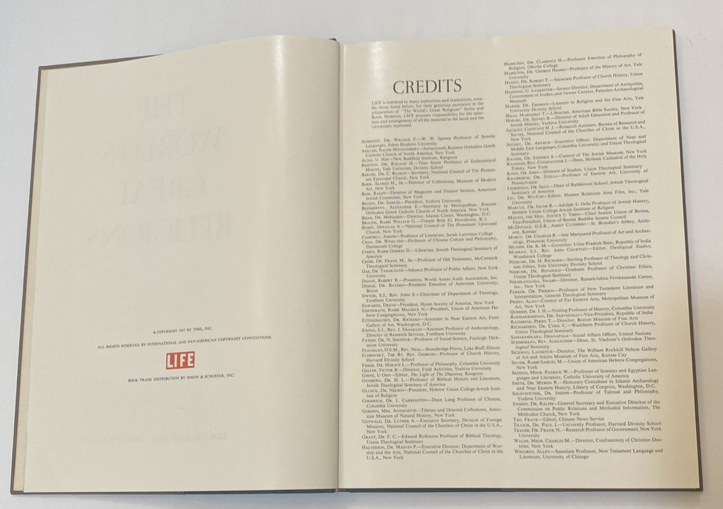 Vtg 1957 Book LIFE „The World’s Great Religions“ Time Incorporated