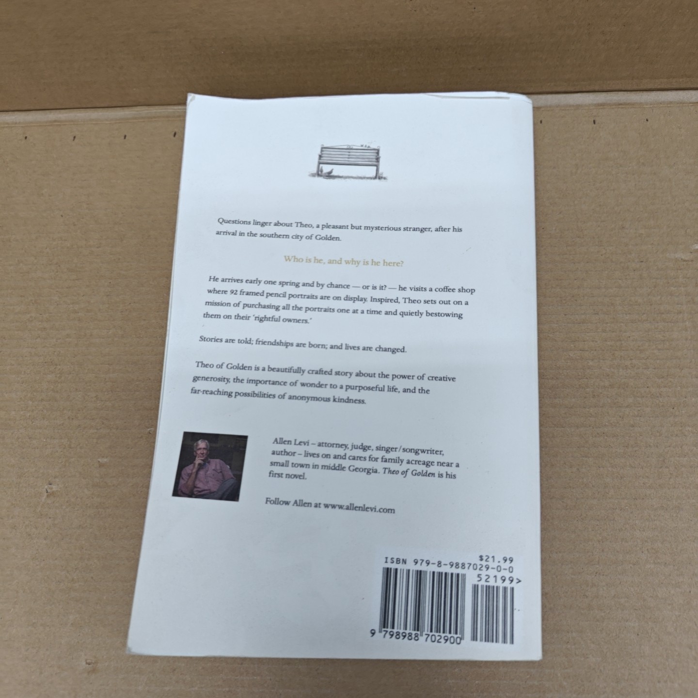 Theo of Golden by Allen Levi Paperback (Cracked Text Defective)