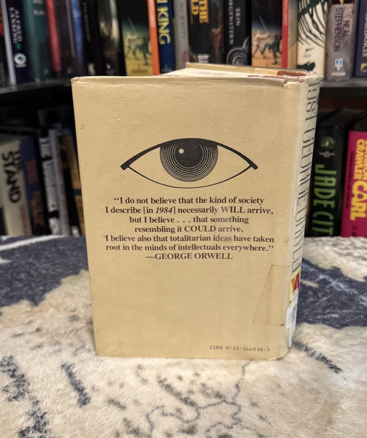 1984 by George Orwell (1977 Hardcover) RARE Harcourt Brace HBJ, POOR COND.