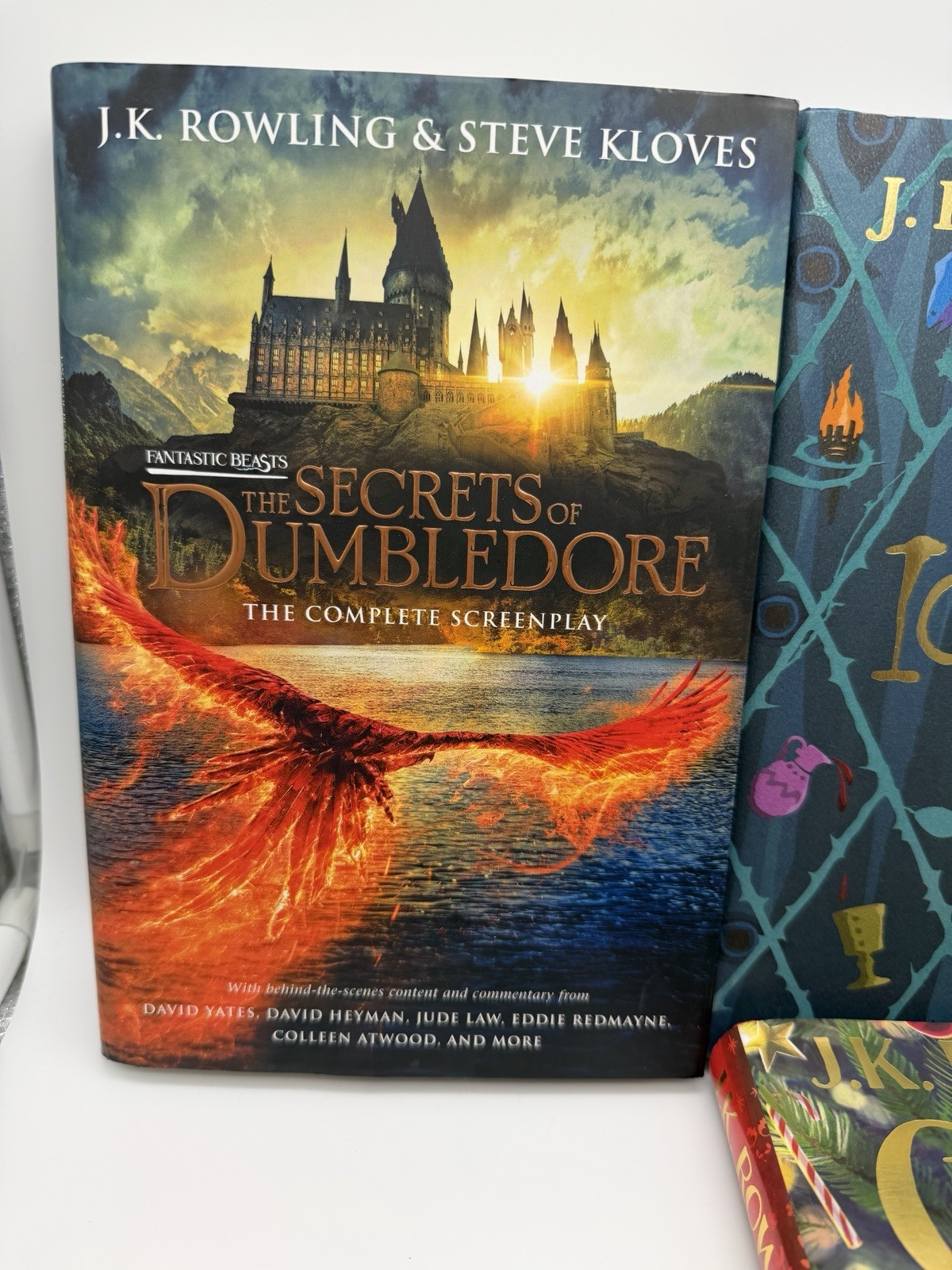 J.K. Rowling 1st Edition Hardcover Lot (4) Secrets of Dumbledore Ickabog Crimes