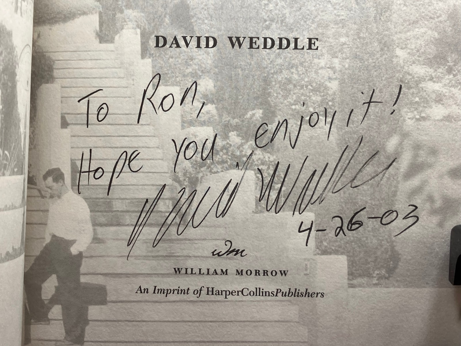 1st,signed by author, Among the Mansions of Eden by David Weddle (2003,HB)