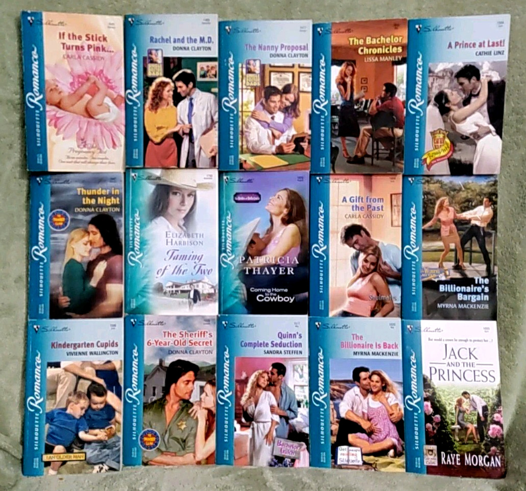 Lot of 15 Silhouette Romance Paperback Books (2000-2006) – Mixed Bundle SR-3