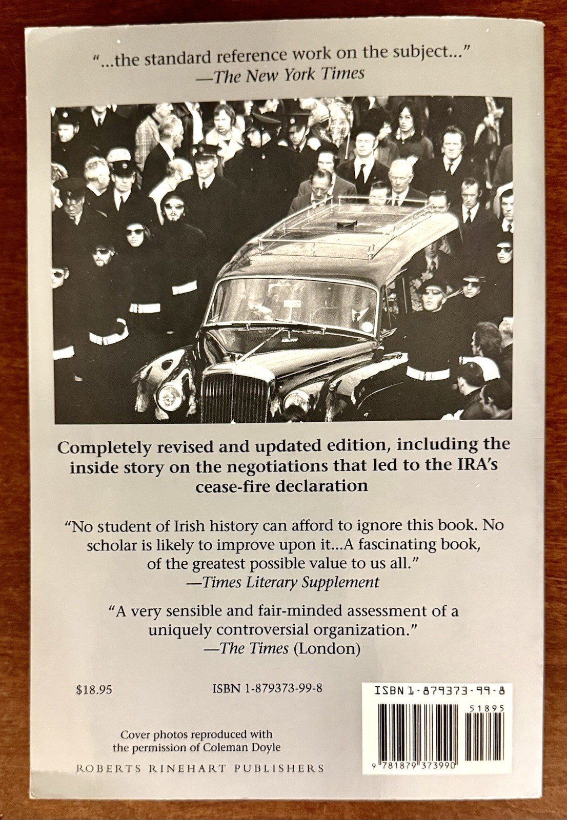 IRA: A History by Tim Pat Coogan 1994, Trade PB, Very Good condition. 520 pages.