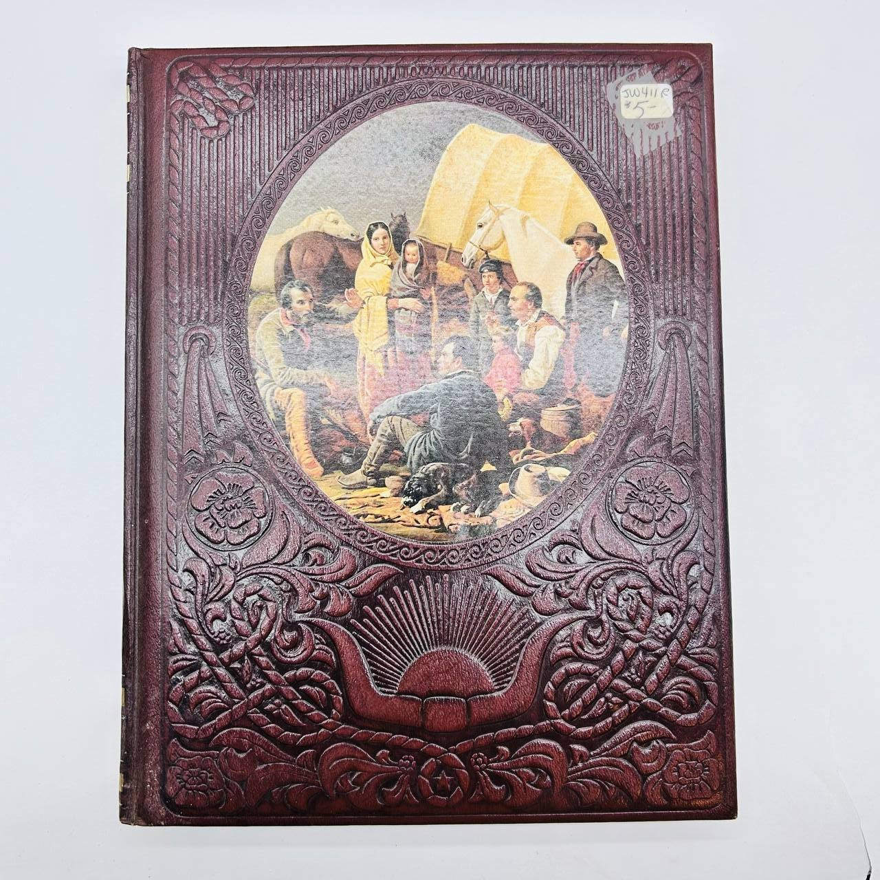 Lot of 7 Time Life Books „The Old West“ Vintage 1970s Faux Leather Bound