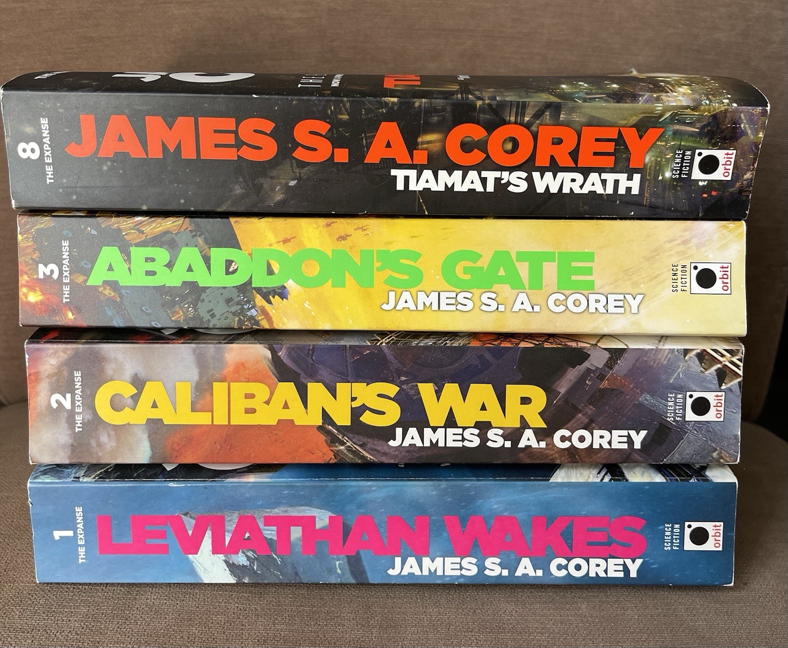 The Expanse Series 1, 2, 3, 8 Paperback Books Lot (James S. A. Corey, Orbit)