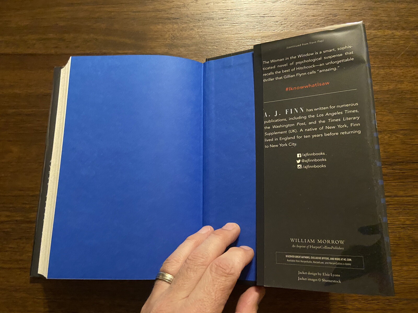 SIGNED The Woman in the Window By A.J. Finn 1st Printing First Edition 2018 HCDJ