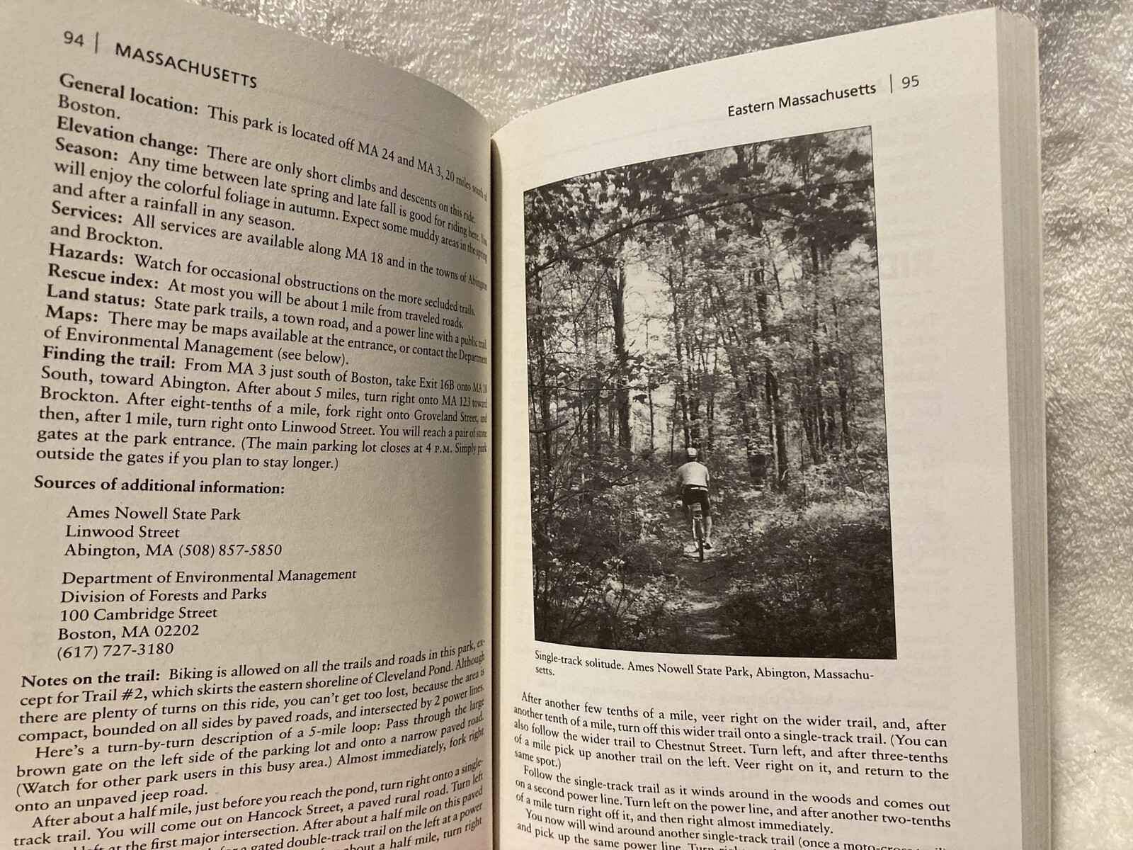 Mountain Biker’s Guide Southern New England (MA,CT,RI) 1993 Paul Angiolillo