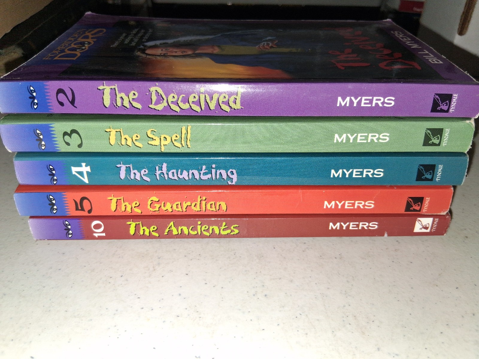 Forbidden Doors Book PB 5 book LOT, Bill Myers, Christian Young Adult, PB 1990s