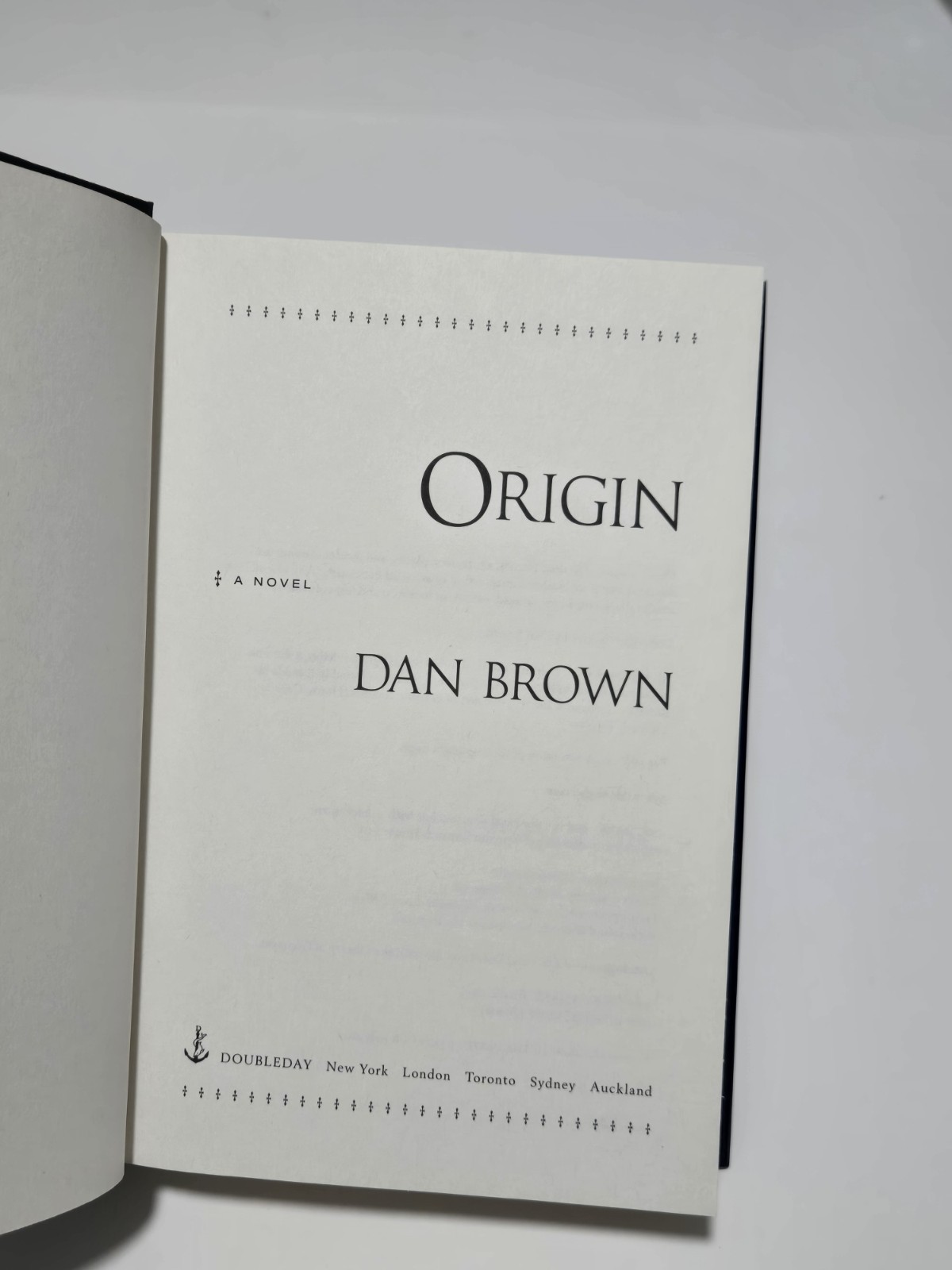 Origin: A Novel by Dan Brown 2017, HCDJ True 1st Edition, 1st Printing VG++/EX