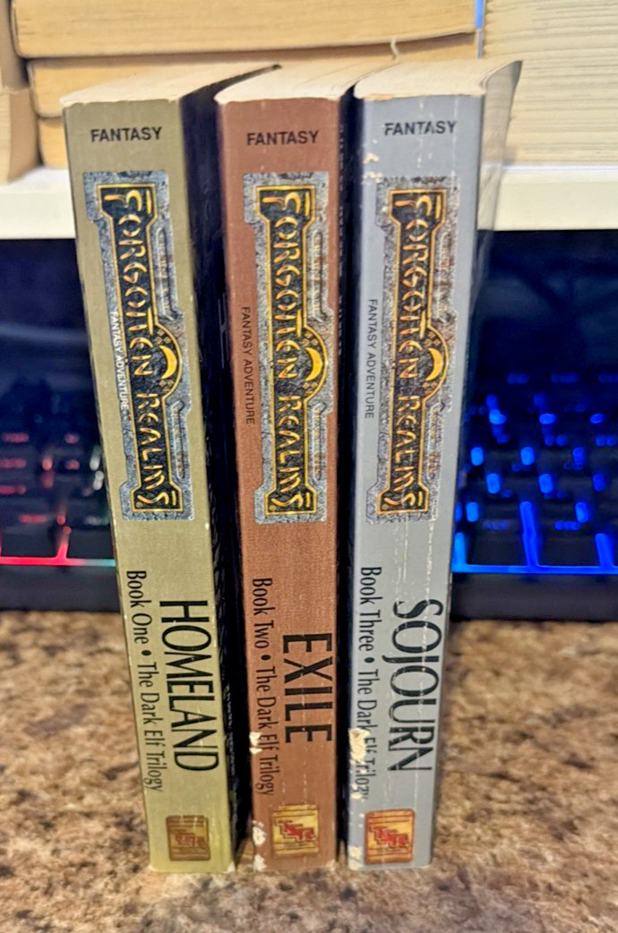 Lot of 12 Forgotten Realms Legend of Drizzt Books Vintage Fantasy R.A. Salvatore