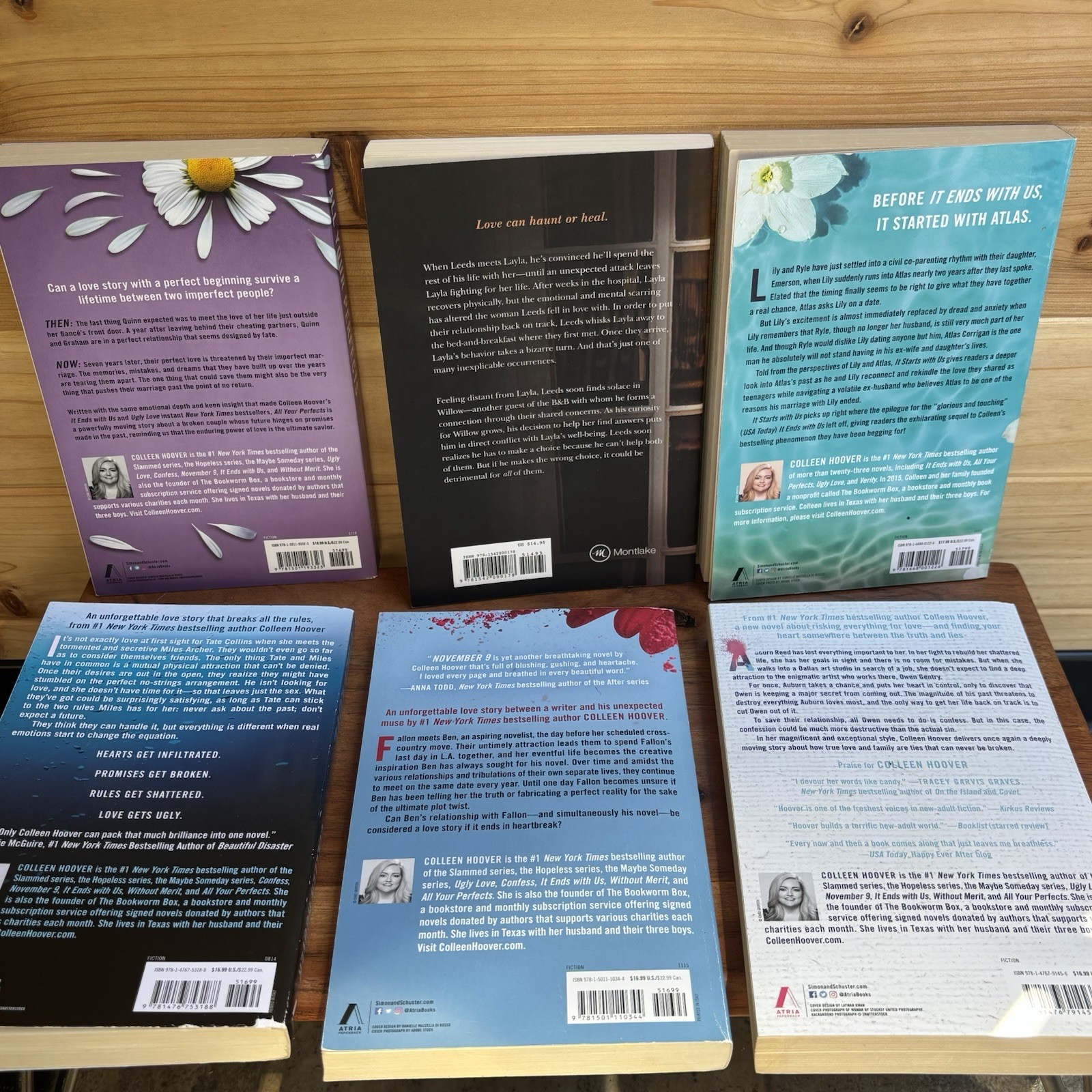 Colleen Hoover Set Of 8 Books : It Ends With Us & More, Atria Paperback