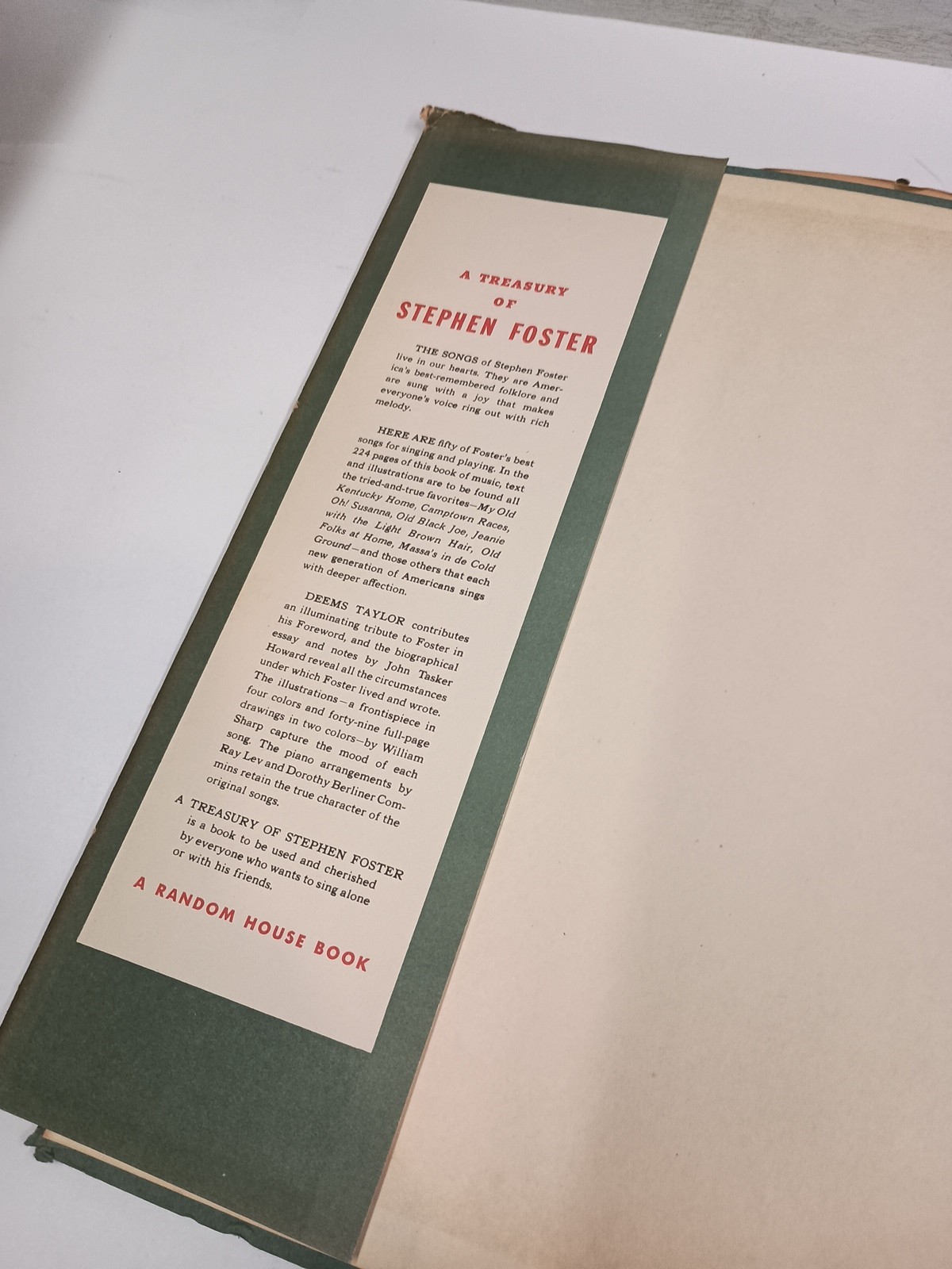 A Treasury of Stephen Foster : First Printing