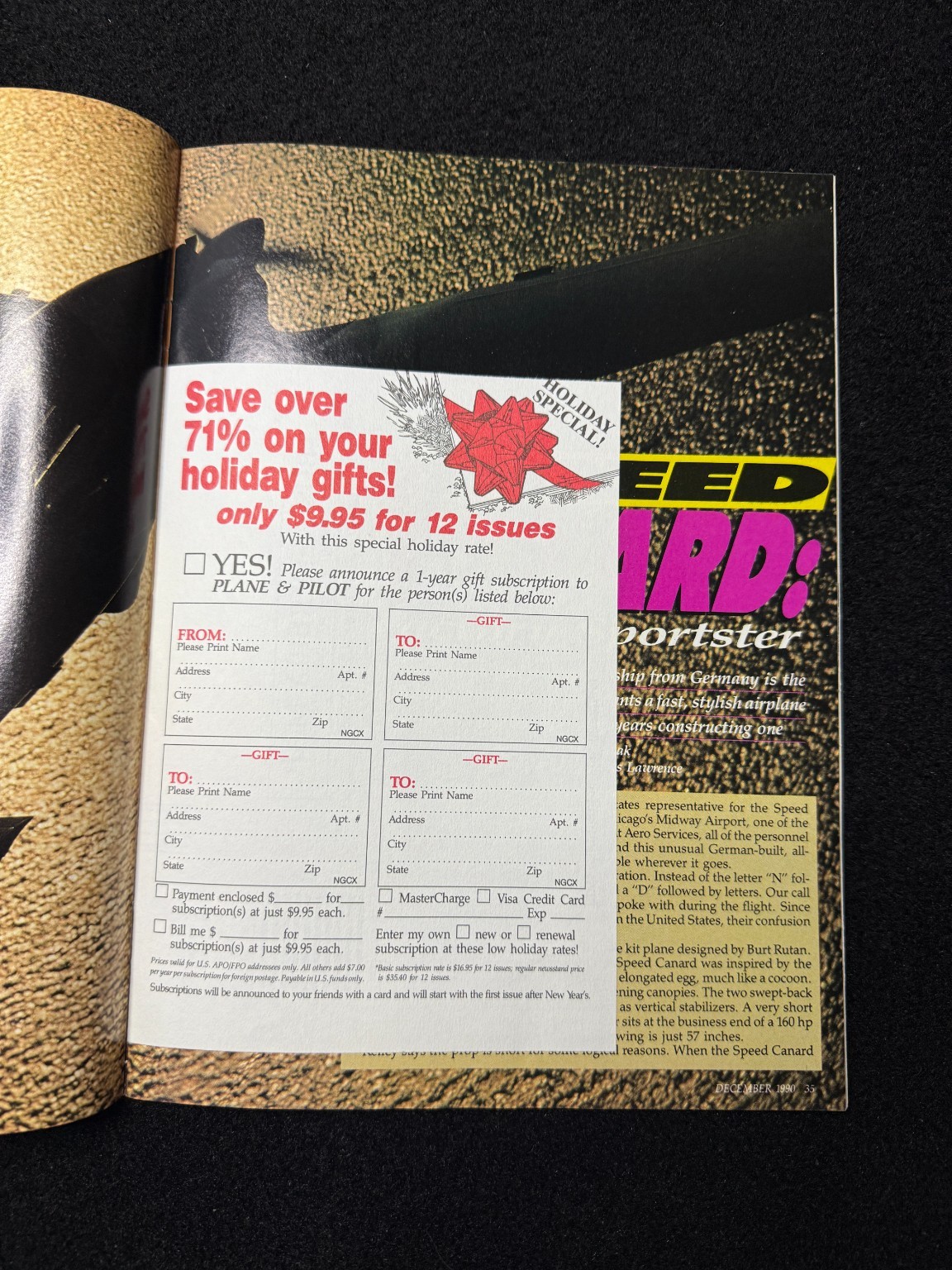 Plane & Pilot Magazine December 1990 Winter Operations Aviation Flying Aircraft