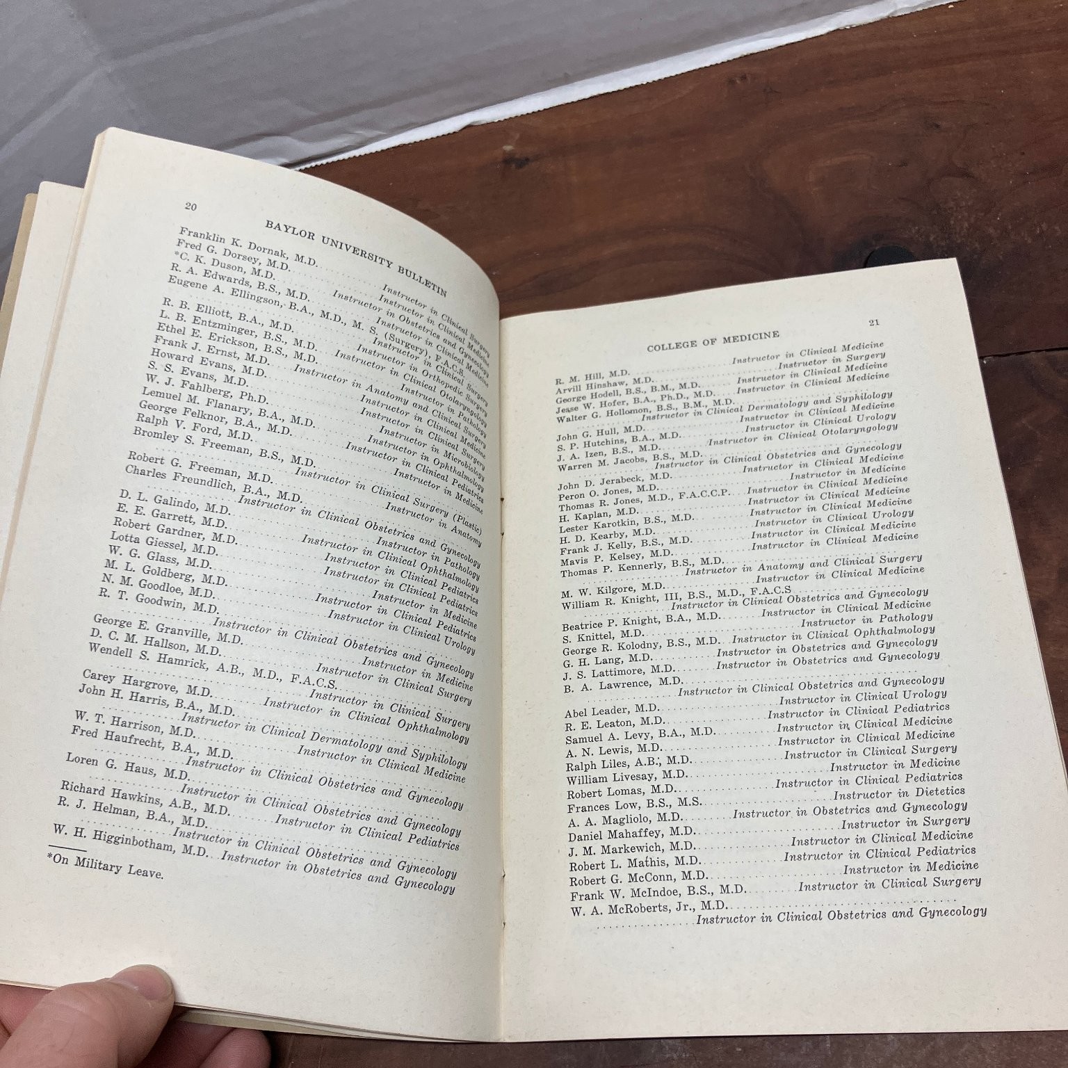 Baylor University College of Medicine Bulletin 1951-52 Announcements Medical