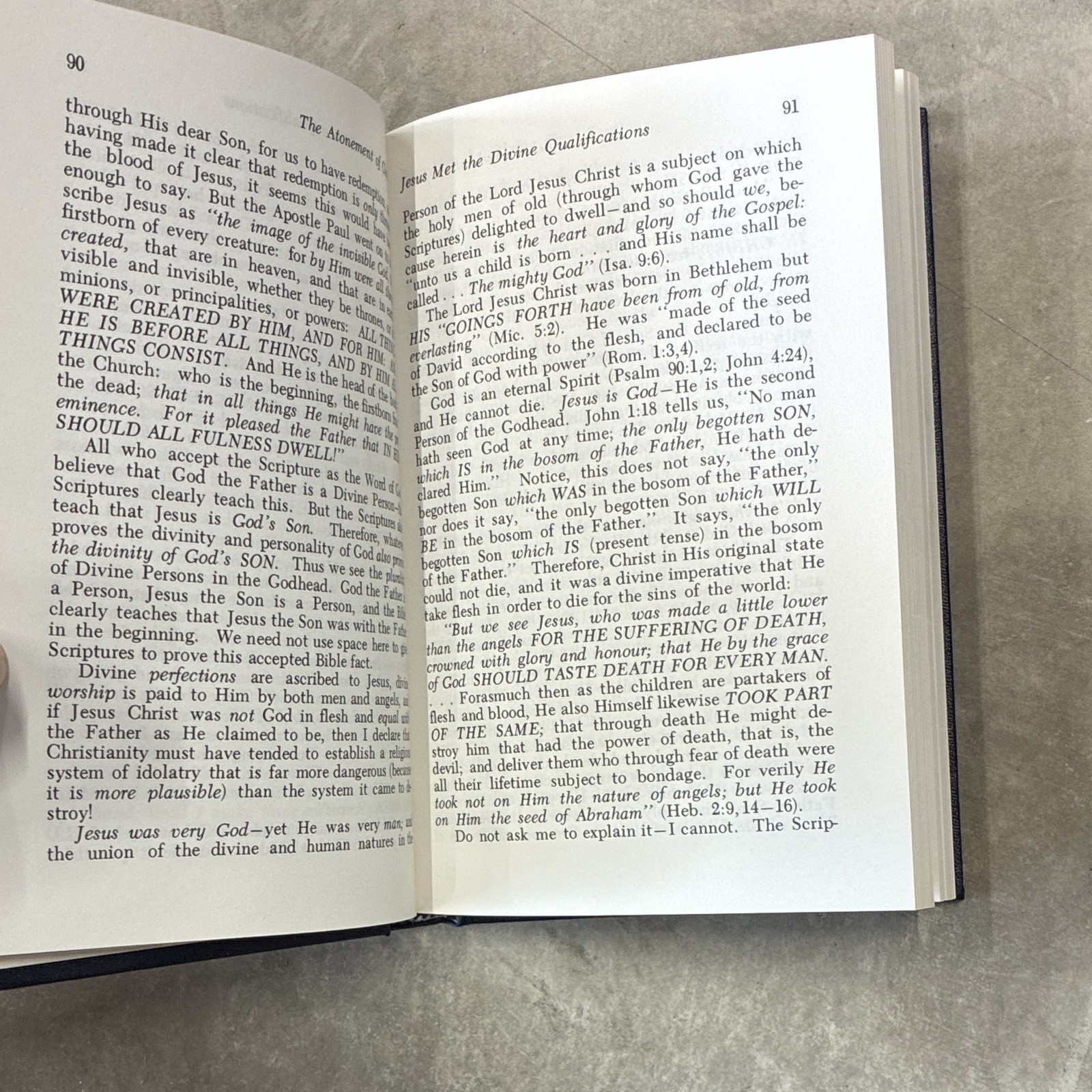 The Atonement of Christ Oliver B. Greene HC 1968 1st Printing Gospel Hour