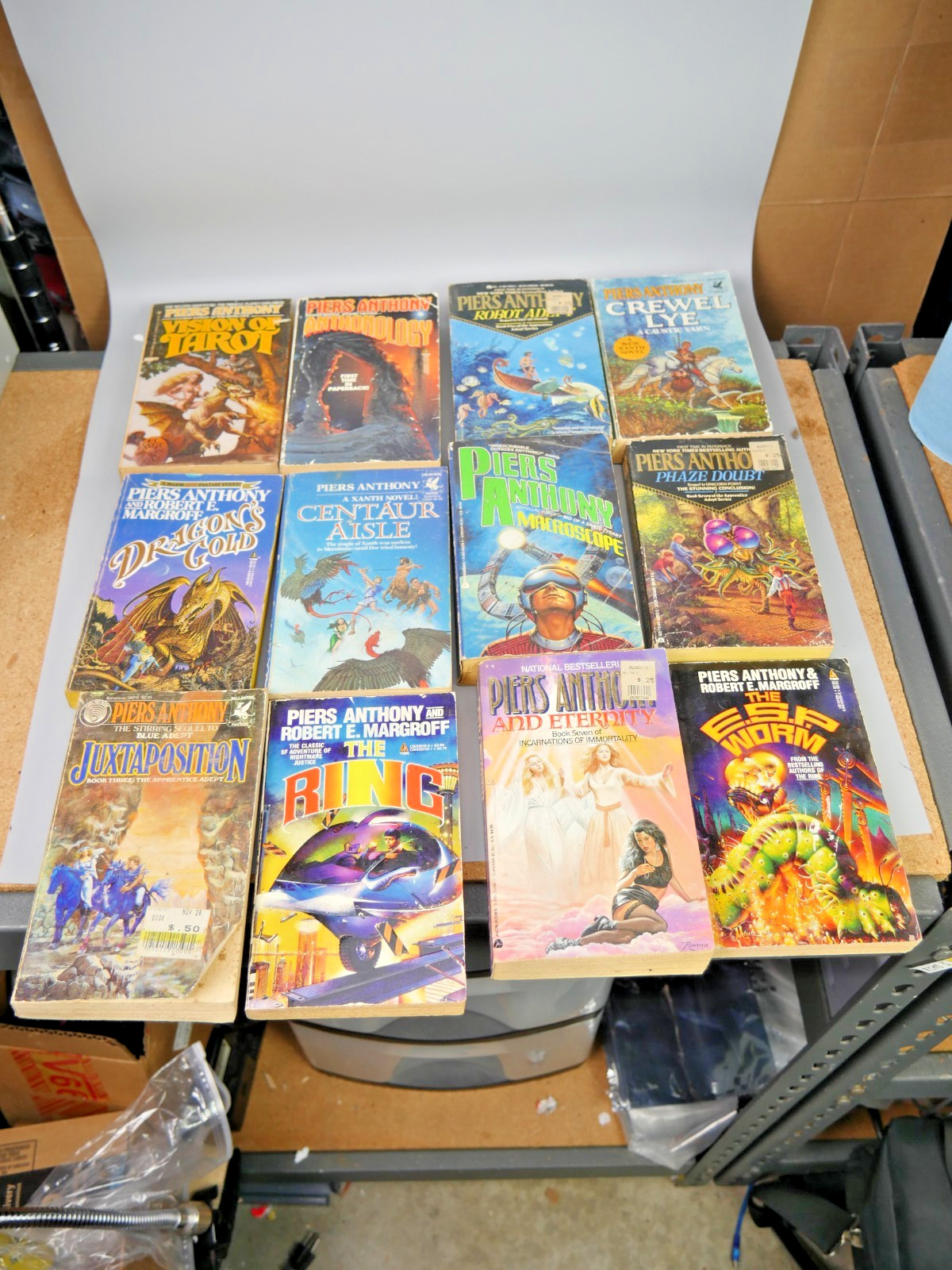 Vintage Xanth Novels Lot 9 Piers Anthony Del Rey Paperback Fantasy Sci Fi 1980s