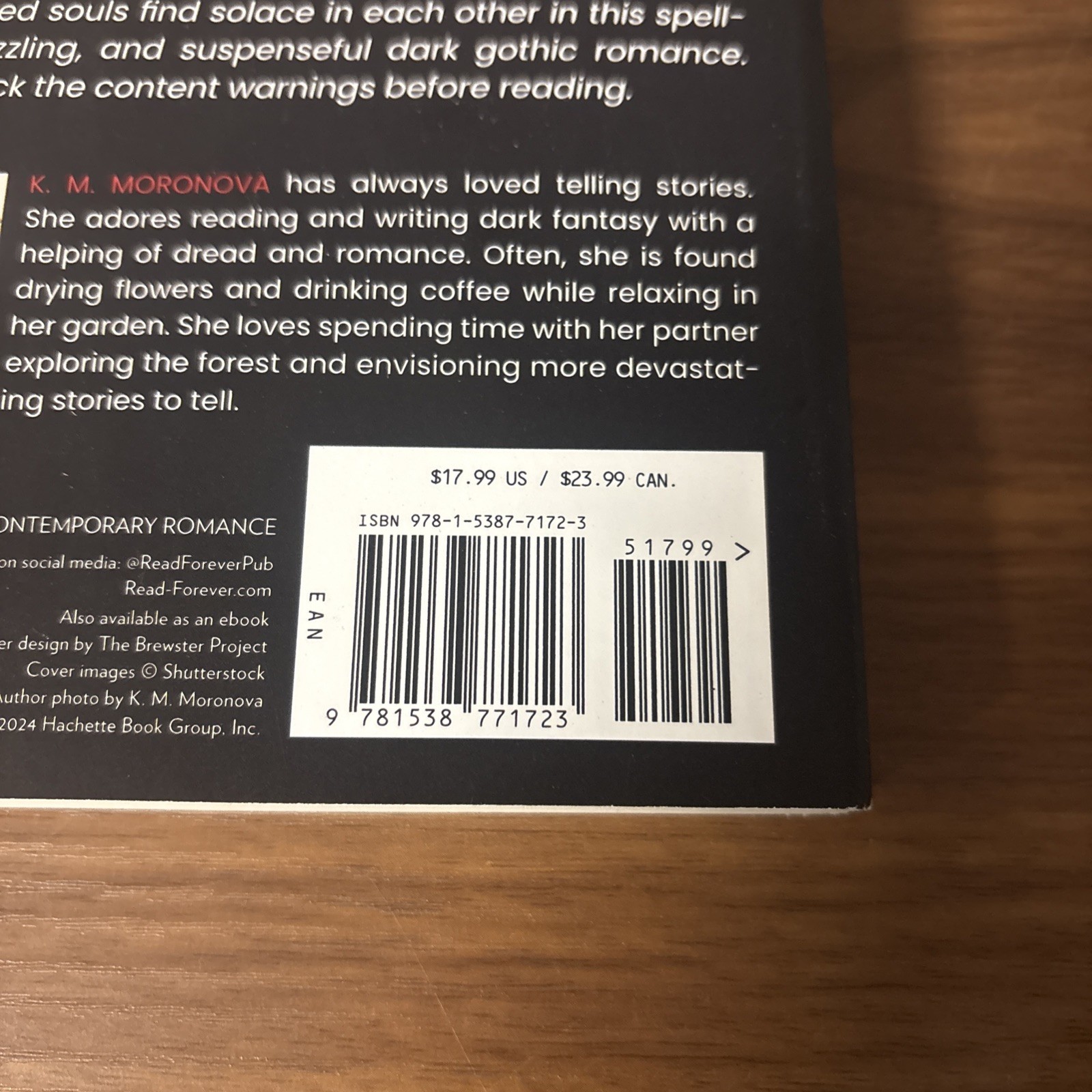 The Fabric of Our Souls by K M Moronova: Contemporary Romance Paperback