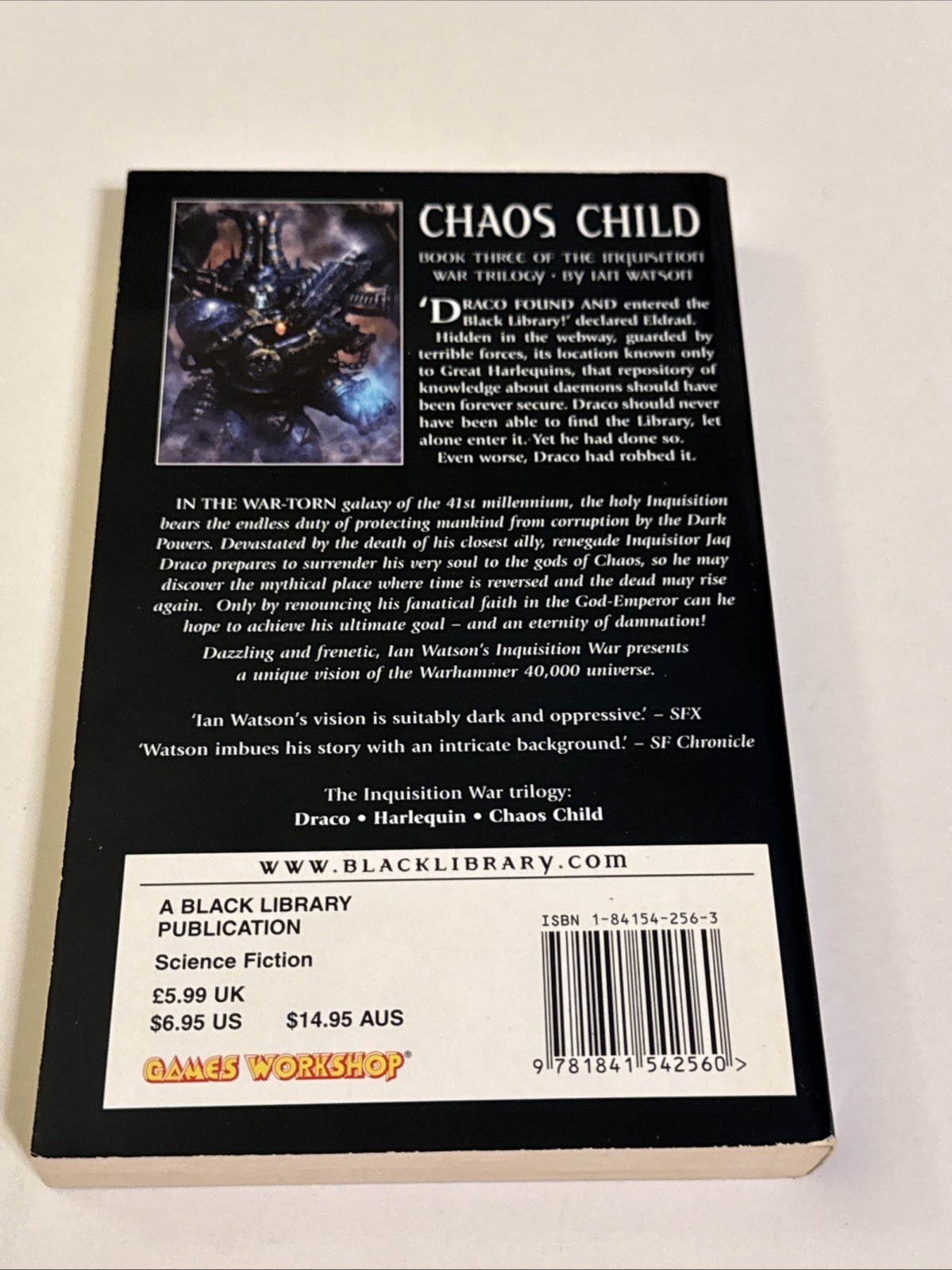 CHAOS CHILD (INQUISITION WAR TRILOGY) By Ian Watson *Excellent Condition*