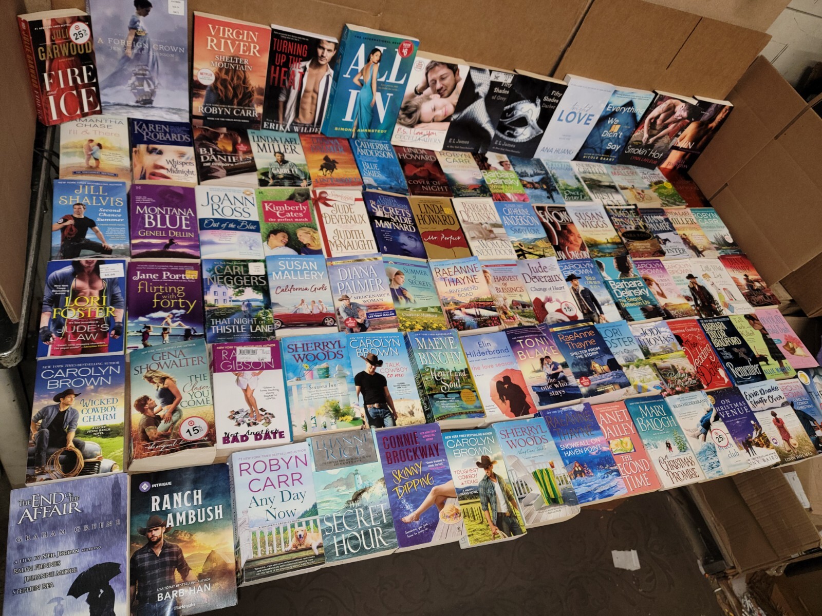 Lot of 20 Contemporary ROMANCE Paperbacks PB Popular Author Books RANDOM*MIX