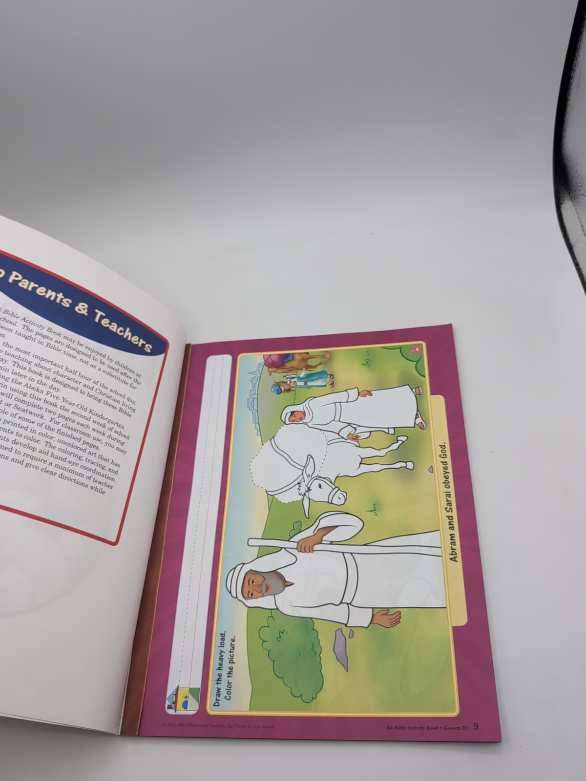 ABEKA READ DESCRIPTION K5 Bible Activity Book 2nd Edition