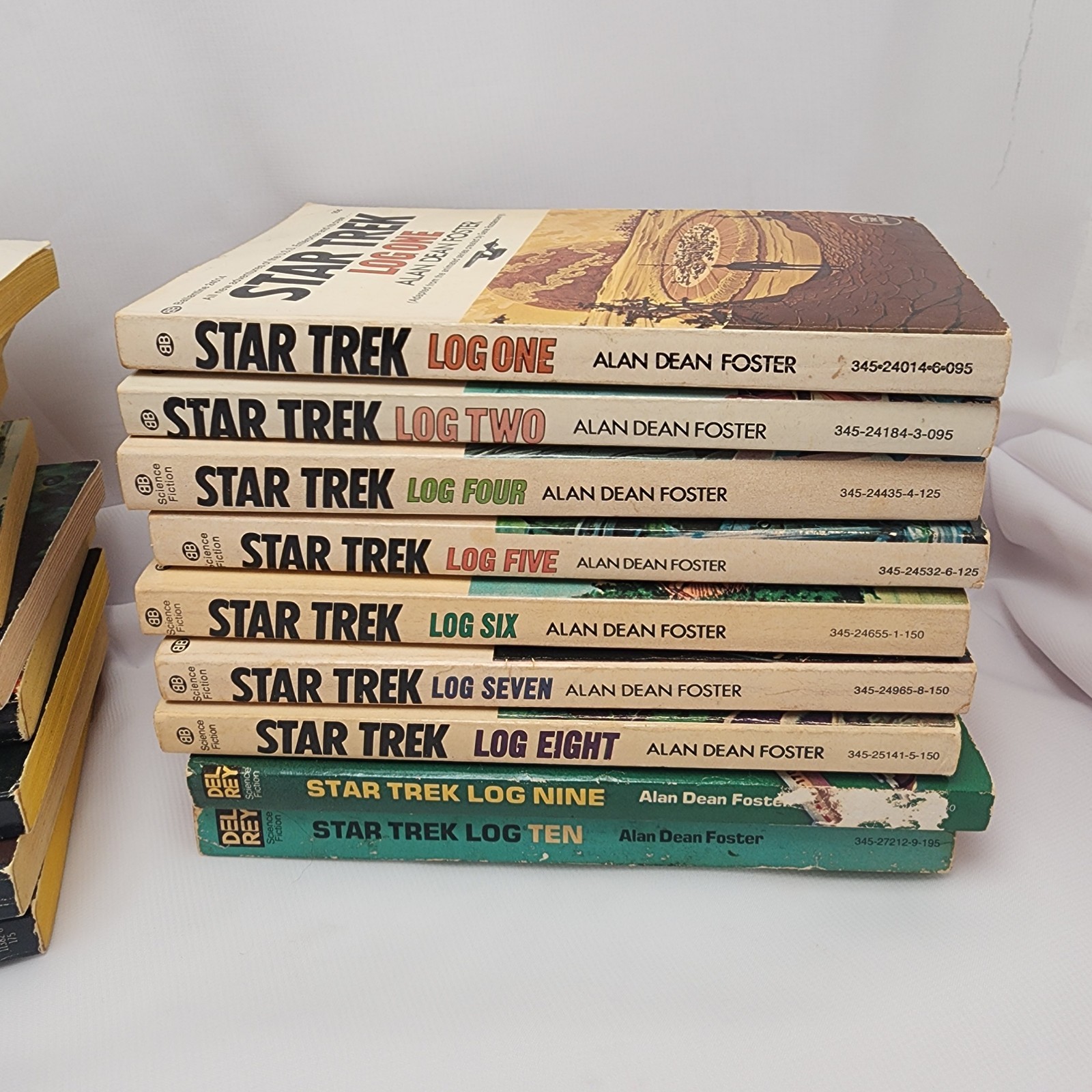1960s James Blish Star Trek book lot and Log book series (incomplete)