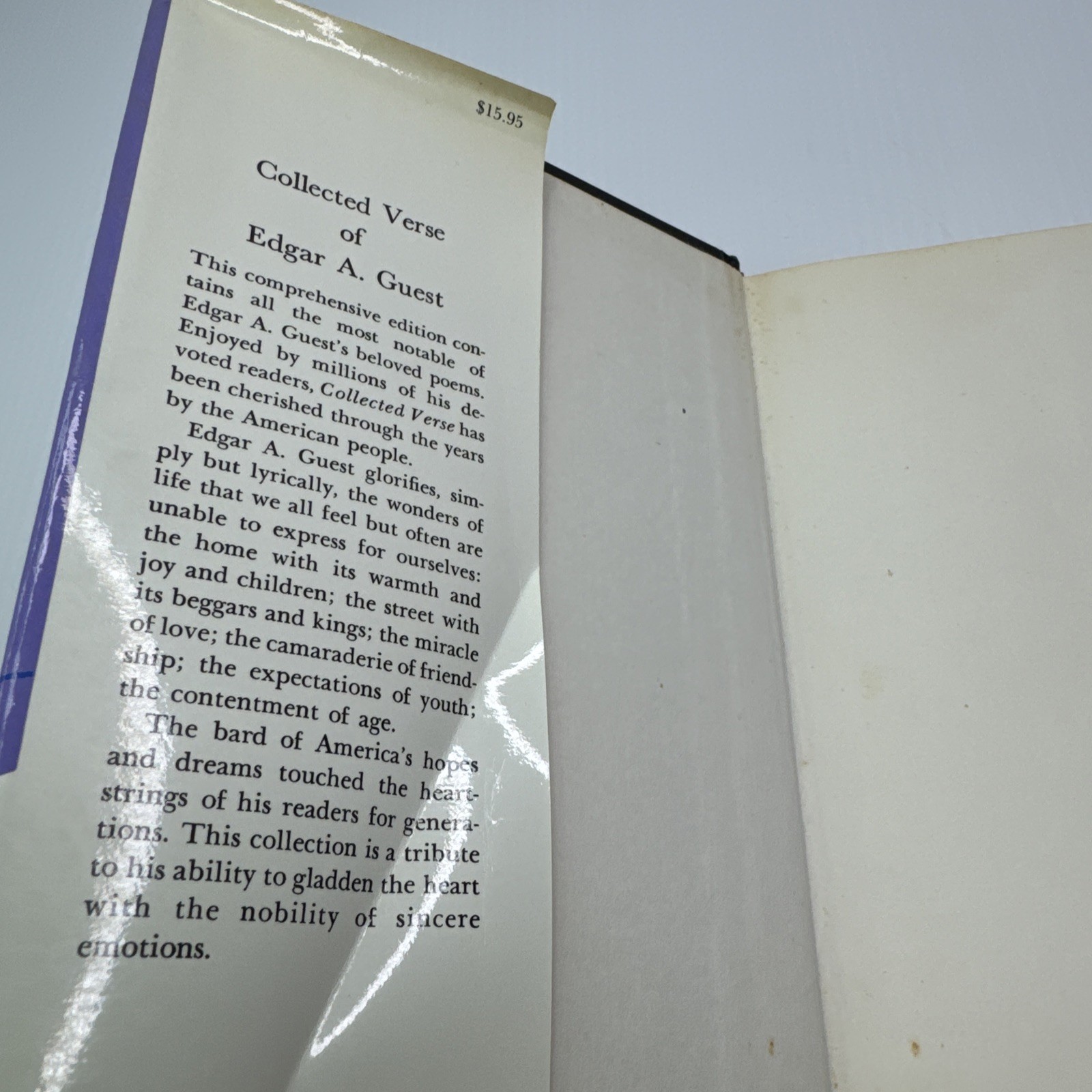 Collected Verse of Edgar A. Guest Hardcover Contemporary Books Inc. Poetry Book