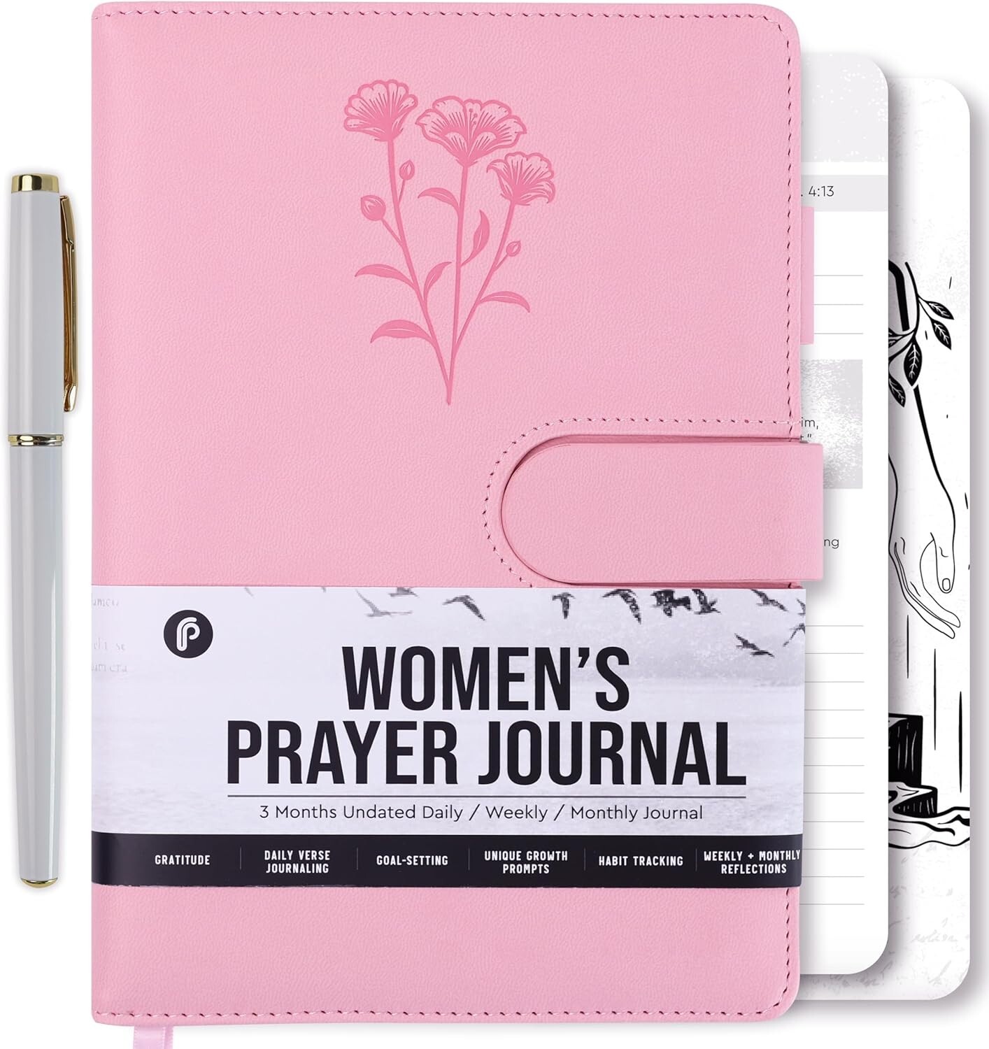 Inspirational Christian Women’s Prayer Journal – 190 Pages, Water-Resistant