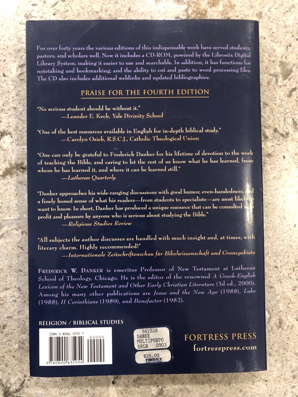 Multipurpose Tools for Bible Study by Frederick W. Danker (2003, CD-ROM)