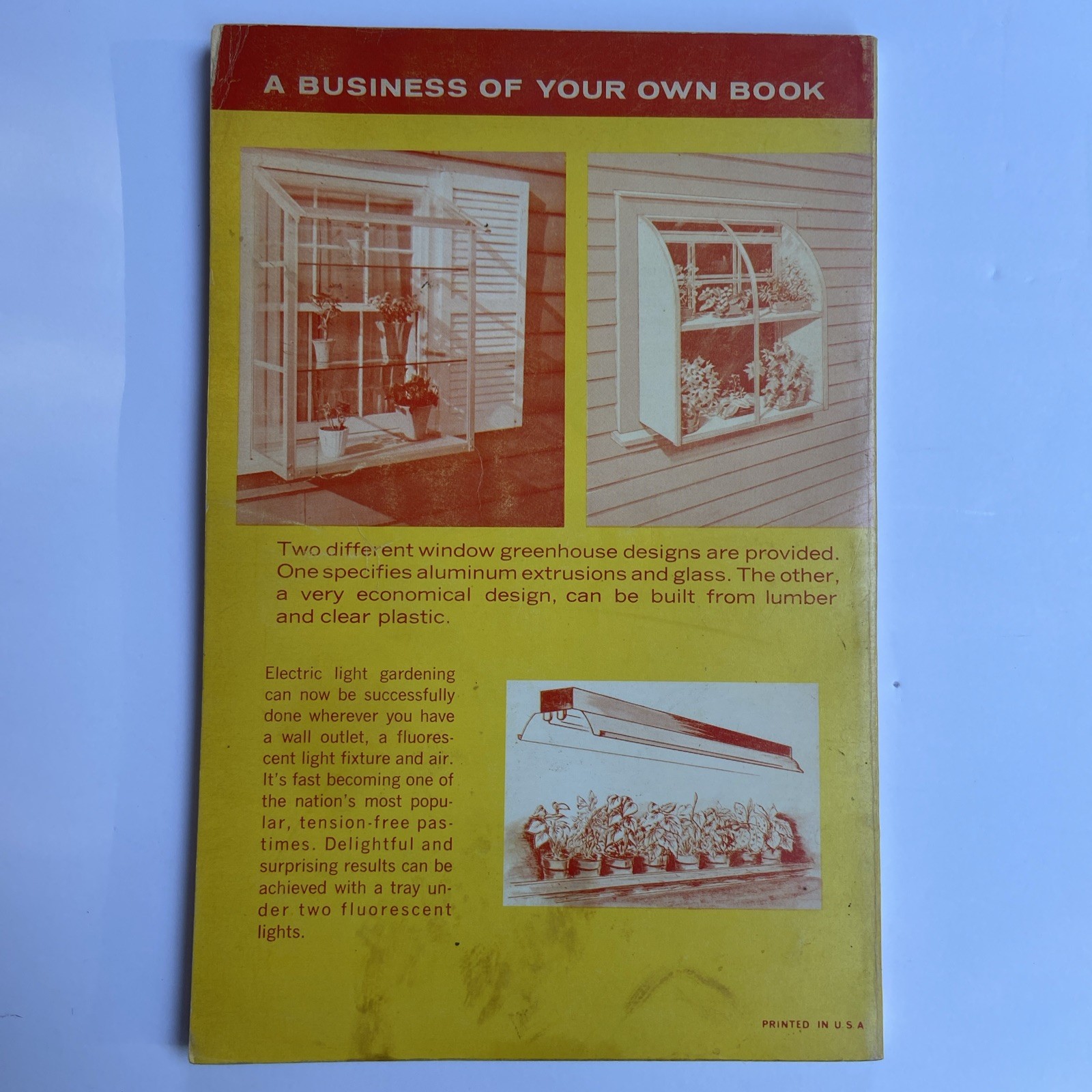 How To Build A Walk-In Or Window Greenhouse 1972 Trade Paperback 114 Pages