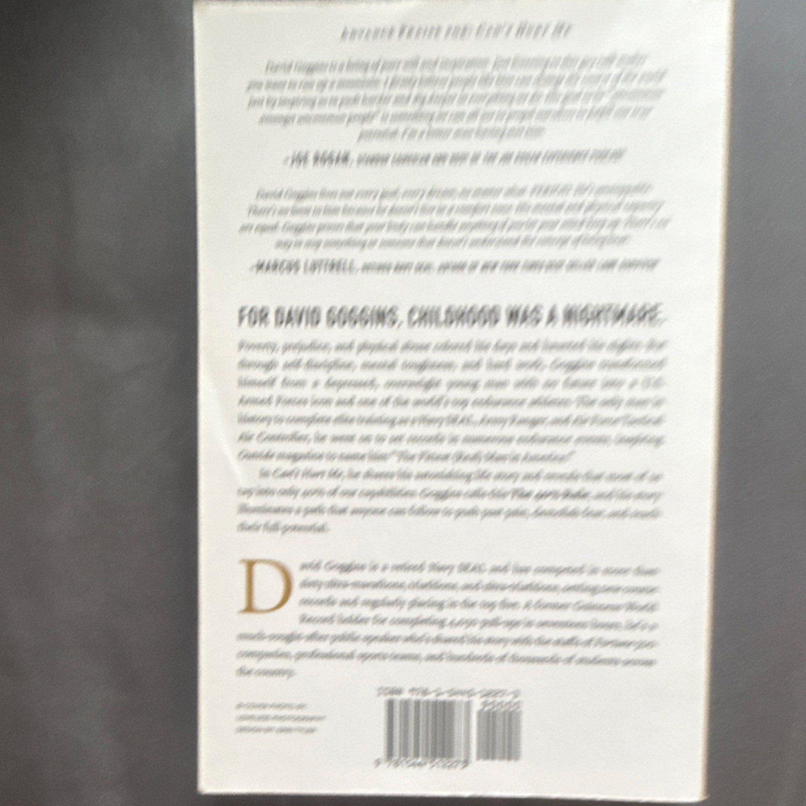 David Goggins Can’t Hurt Me Paperback Lioncrest Publishing