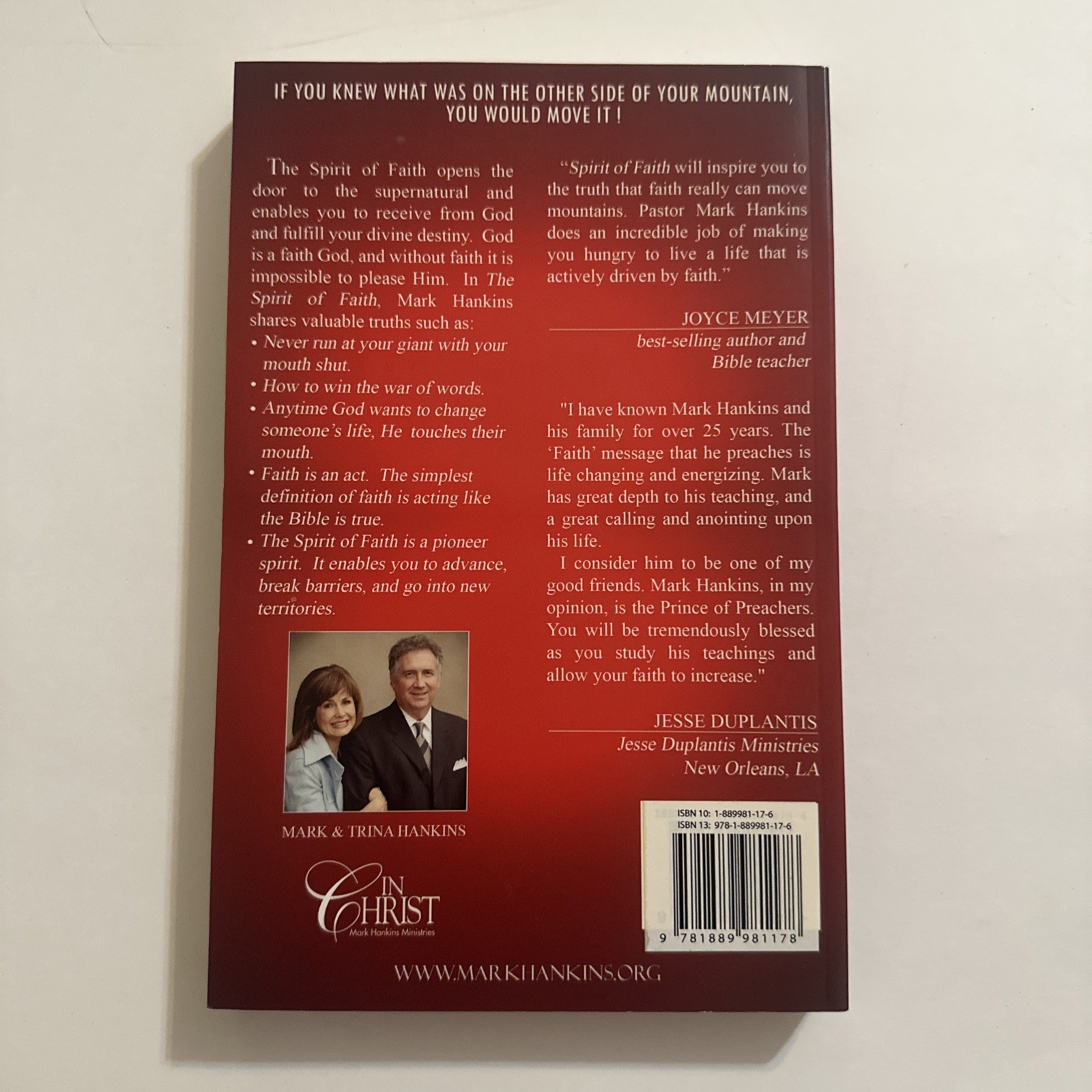 THE SPIRIT OF FAITH (REVISED AND EXPANDED) Mark Hankins