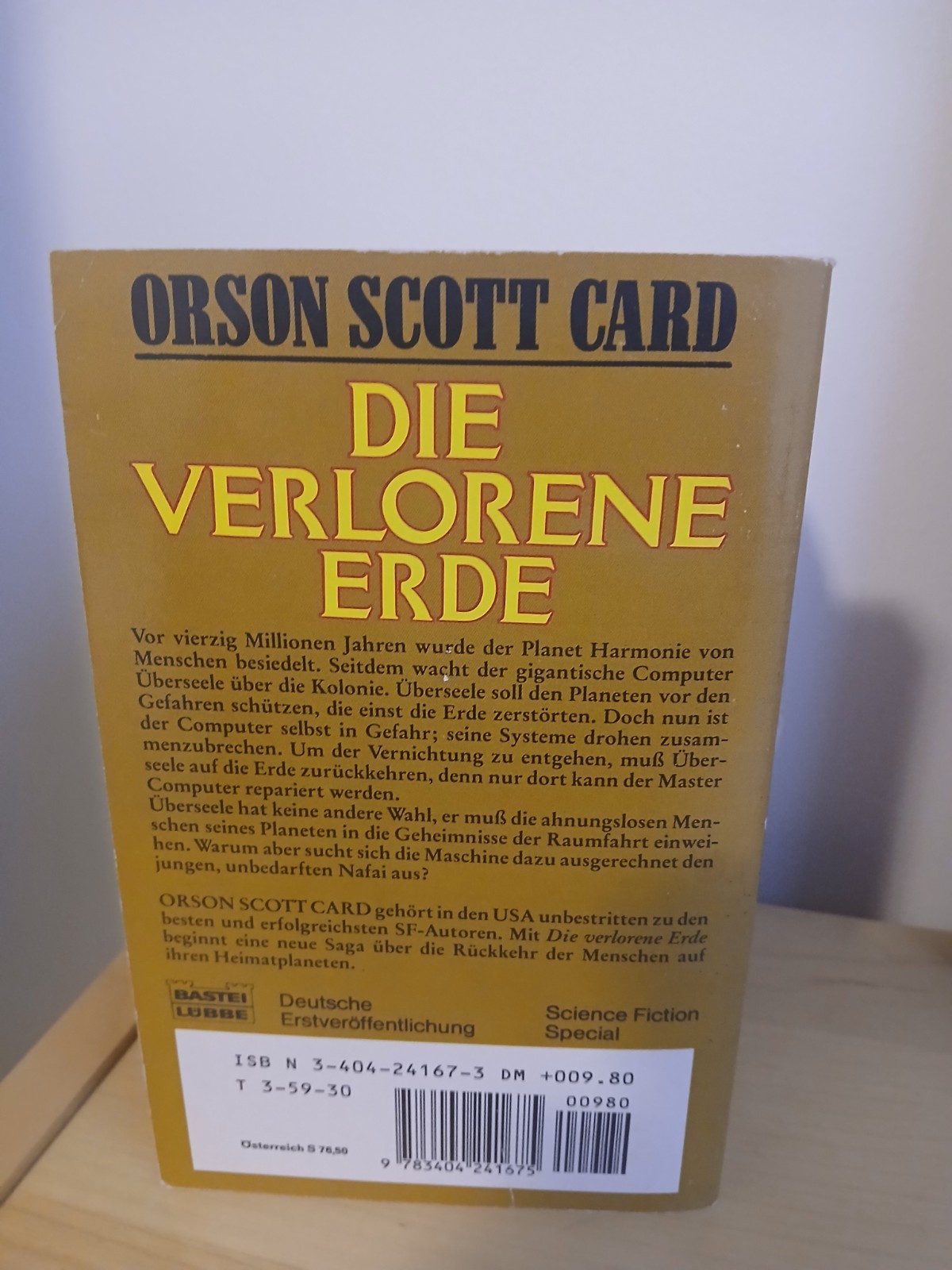 5 Book Vintage German Science Fiction Bundle Asimov, Niven, Scott Card, McIntyre