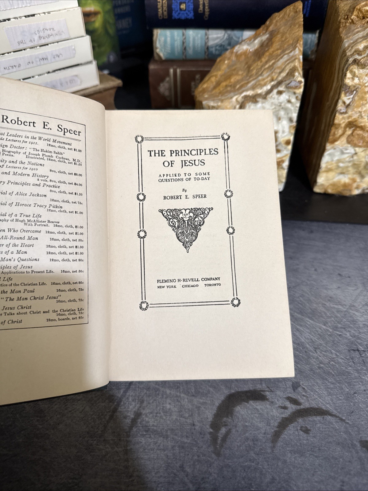 The Principles of Jesus by Robert Speer 1902 Hardcover Religion Fleming Revell