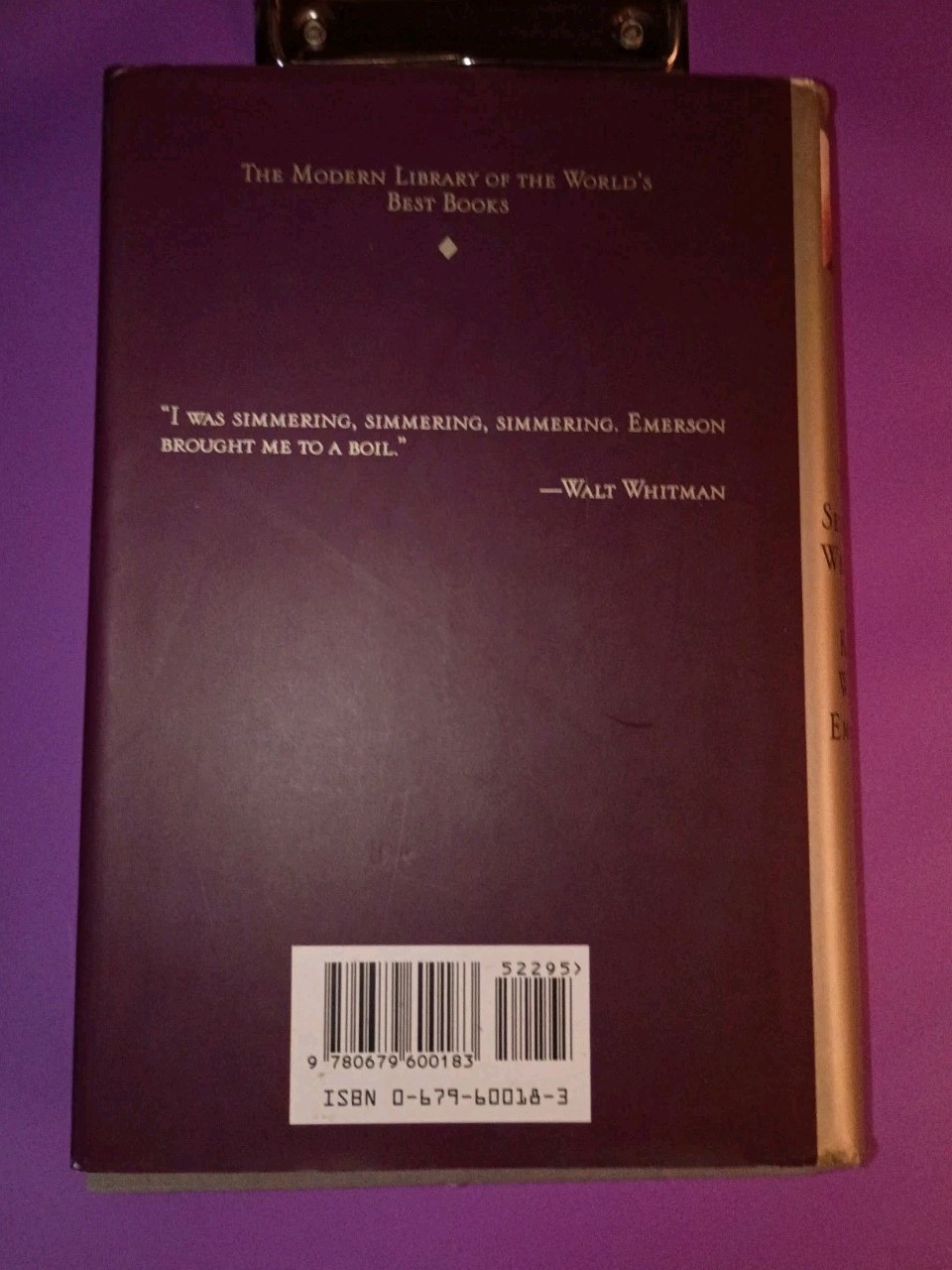 Selected Writings of Ralph Waldo Emerson by Ralph Waldo Emerson (1992,…