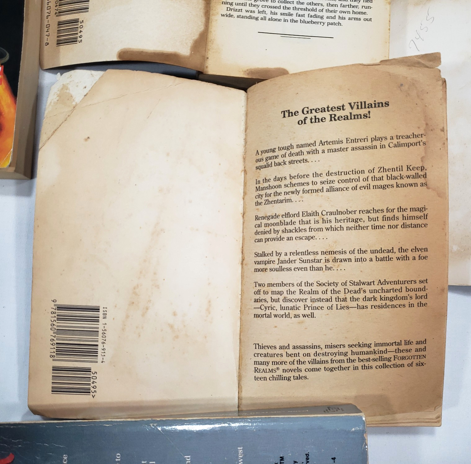 Forgotten Realms Books Lot 10 Vintage Novels TSR Legend Of Drizzt R A Salvatore