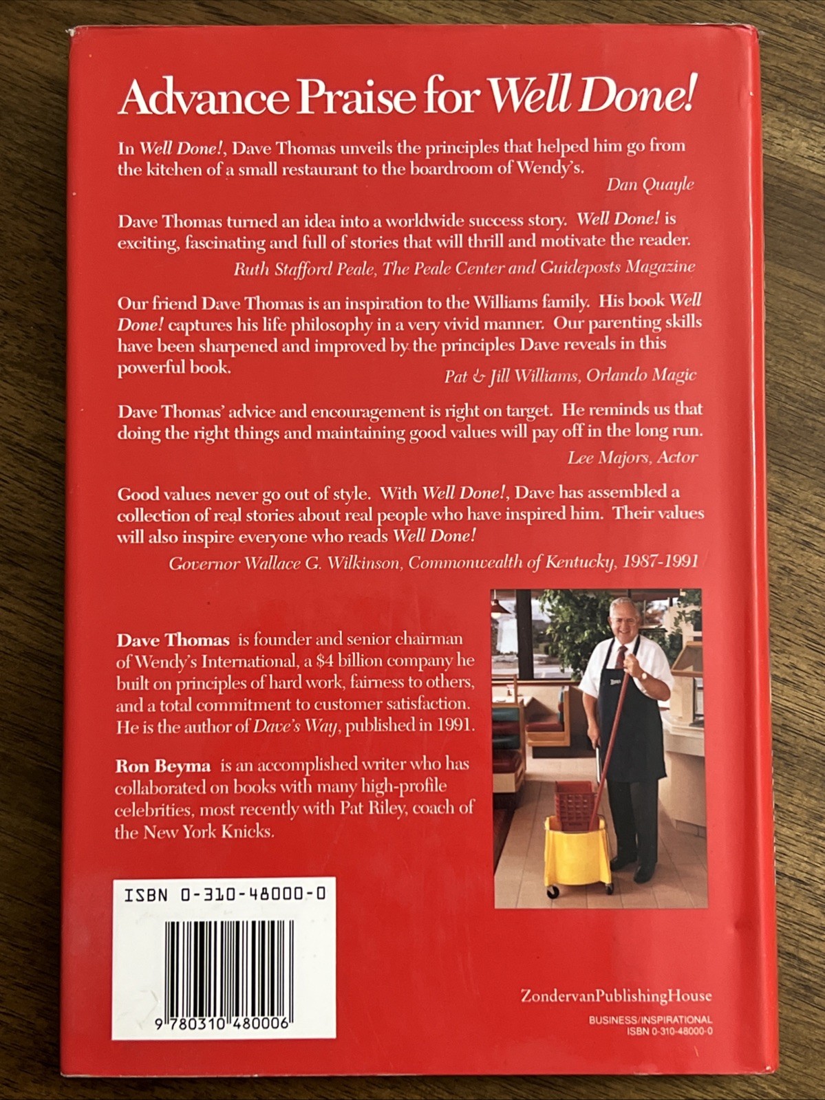SIGNED Well Done! by Dave Thomas Founder Of Wendy’s International 1994 1st HCDJ