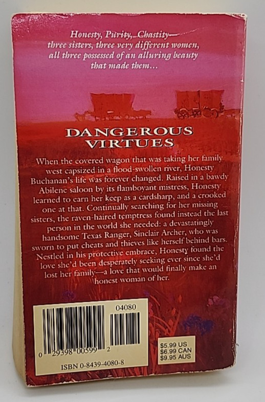 Dangerous Virtues Honesty by Elaine Barbieri (1996, Mass Market)