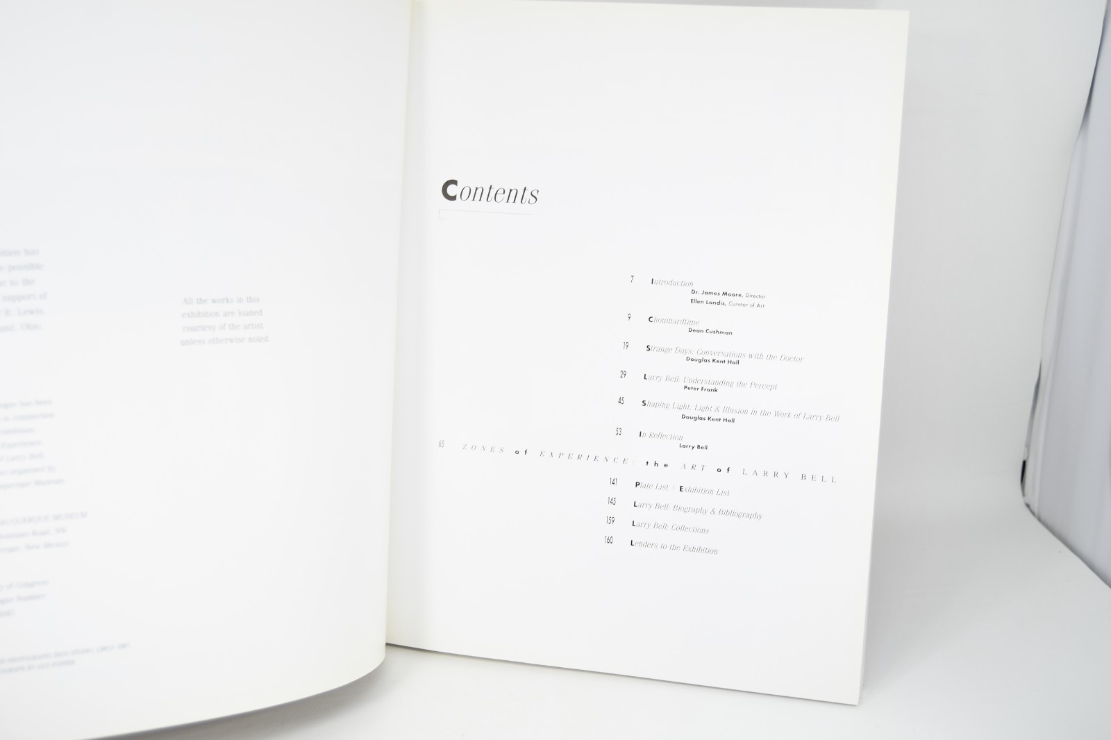 Zones of Experience: The Art of Larry Bell Albuquerque Museum 1997 Catalog