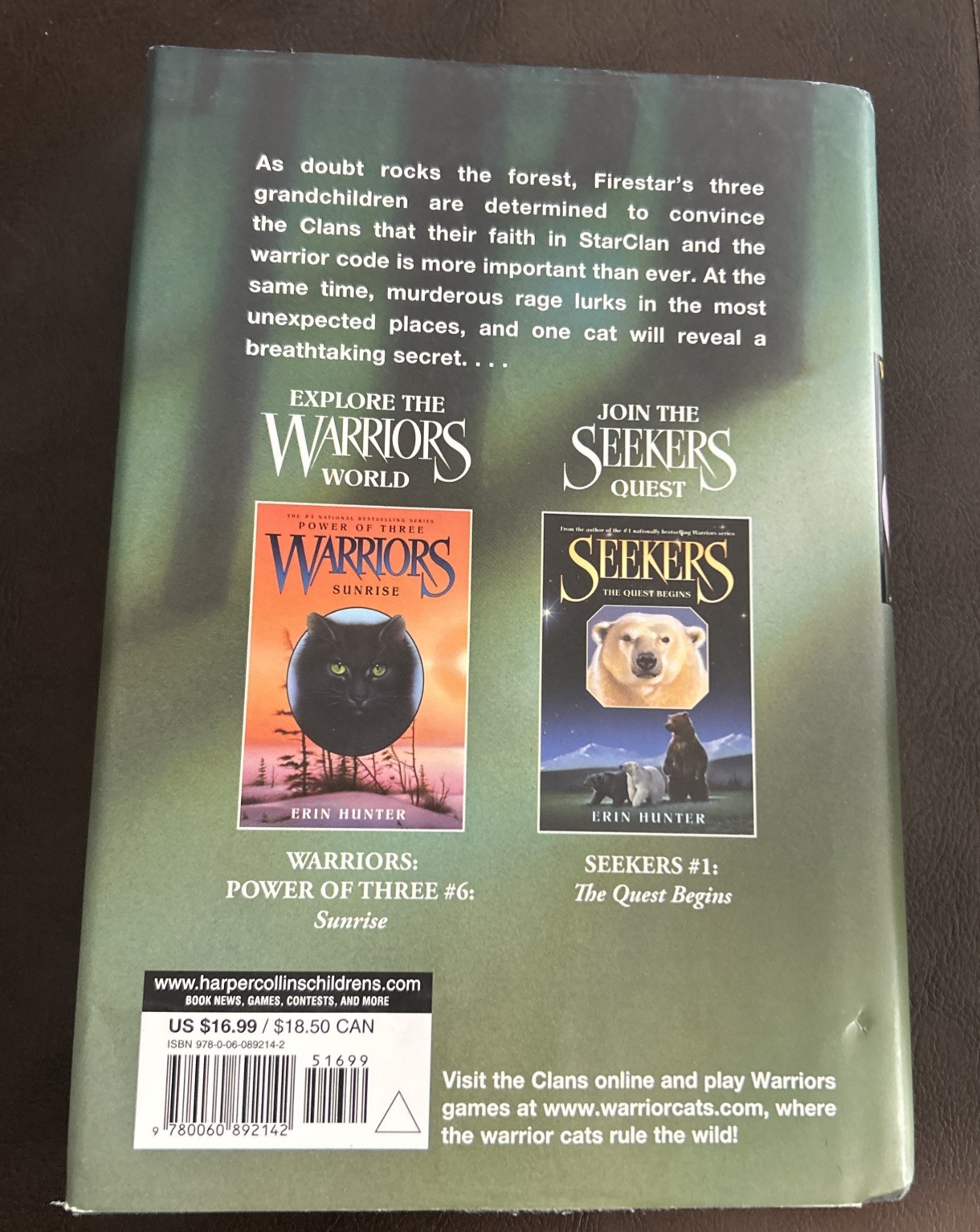 Warriors Hardcover Book Lot 9 By Erin Hunter Power Of 3, New Prophecy, Super Ed