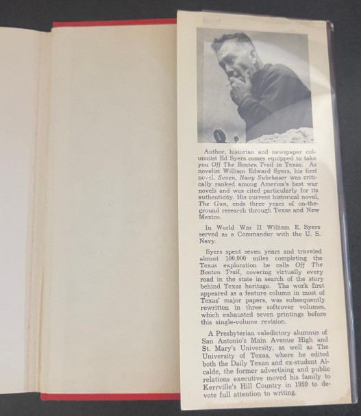 OFF THE BEATEN TRAIL By William Edward Syers – Hardcover 1972 Texas History