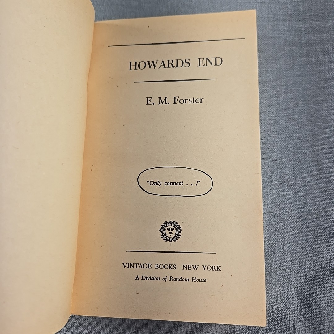 Howards End E M Forster 1921 Vintage Paperback Book