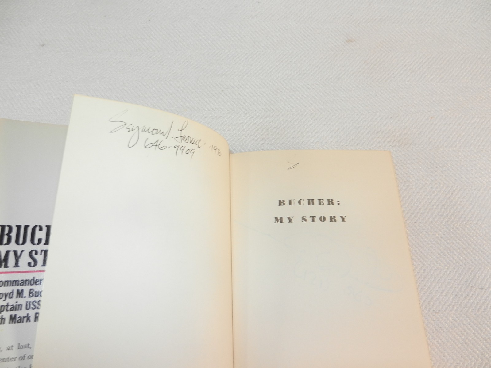 VIETNAM 1968 No Korea USS Pueblo & POW „BUCHER: MY STORY“ Capt Bucher Signed