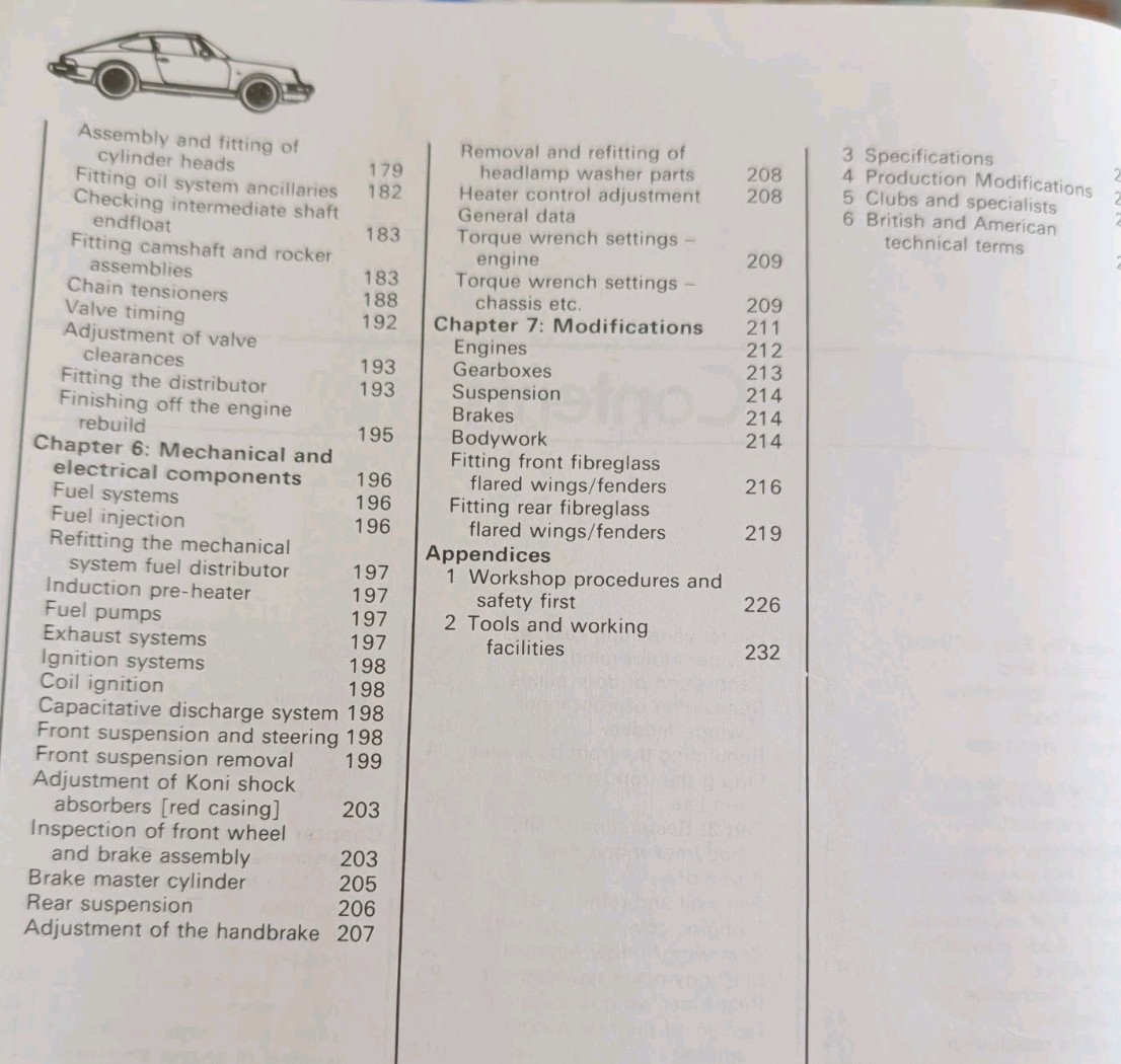 Haynes Restoration Shop Manual Porsche 911 Hardcover, H612