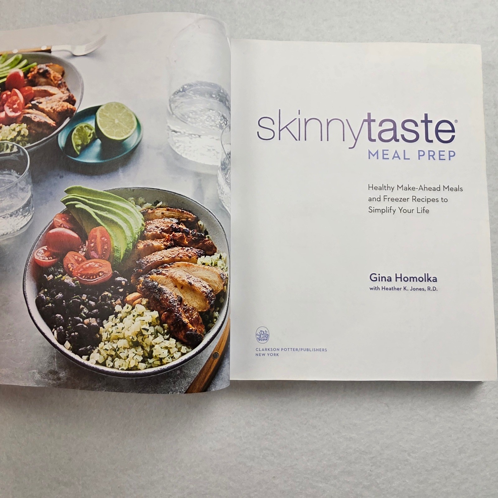 Skinnytaste Meal Prep Cookbook Gina Homolka Healthy Make-Ahead Recipes Hardcover