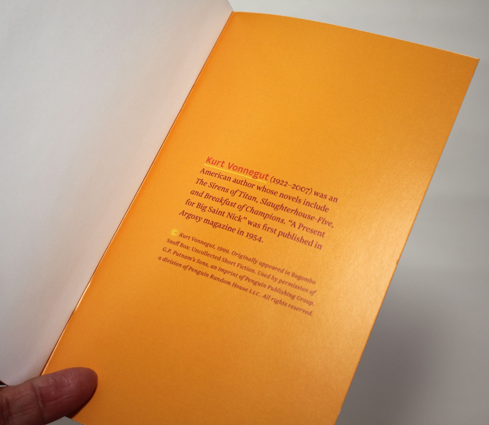 THE SHORT STORY ADVENT CALENDAR 2022 25 Booklets in Slipcase Kurt Vonnegut NEW